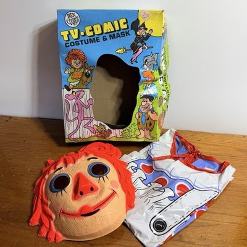 Vintage 1973 Ben Cooper Raggedy Ann Halloween Costume Original Box Large